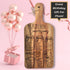 Kitchen Conversions Decorative Paddle Cutting Board-Laser Engraved